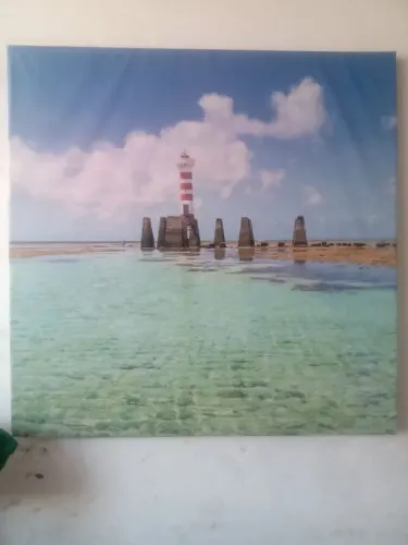 quadro gigante pra decoração farol da praia de ponta verde Maceió baixei pra vender logo 