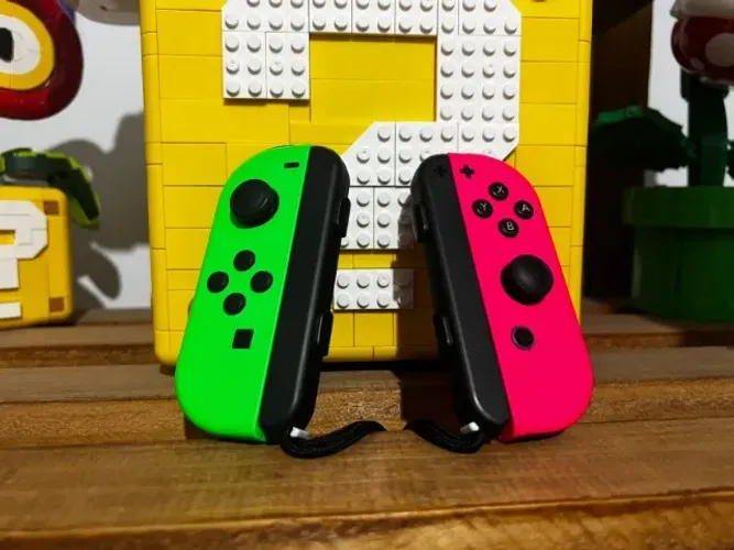 Joycons Verde e Rosa Originais - NIntendo Switch