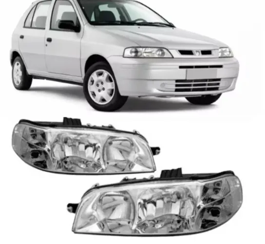 Par ORIGINAL do farol fiat Palio, Siena e Strada 2001 à 2004.
