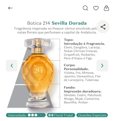 ? Perfume Botica 214 Sevilla Dorada 75ml