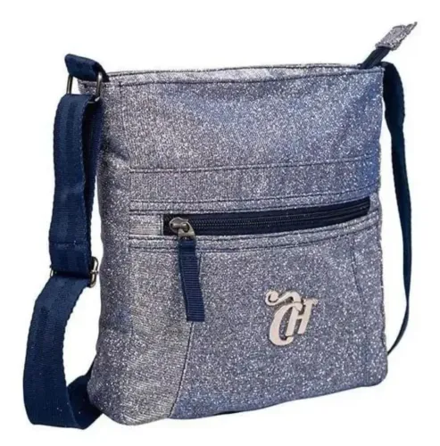 Bolsa Transversal sestini Capricho glitter azul