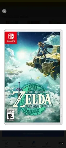 midia fisica de zelda tears of the kingdom - nintendo switch