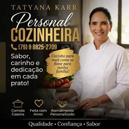 Cozinheira em domicílio.