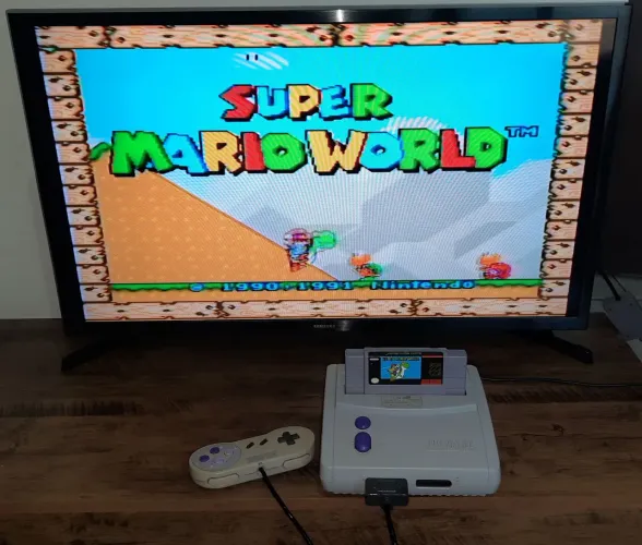 Snes baby + Mário world original 