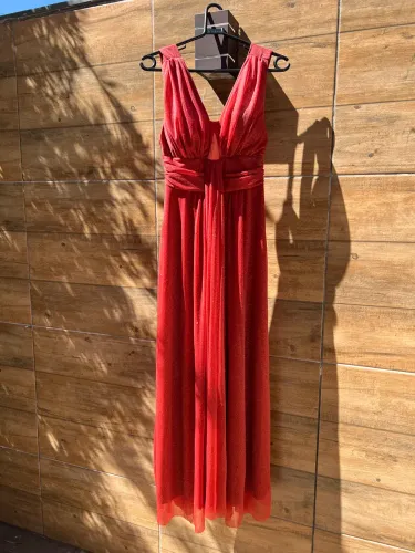 Vestido longo vermelho