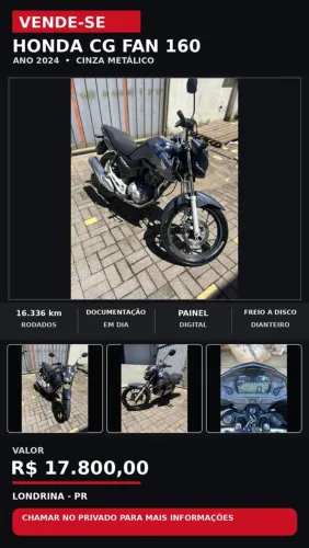 Honda CG 160 FAN Flex 2024