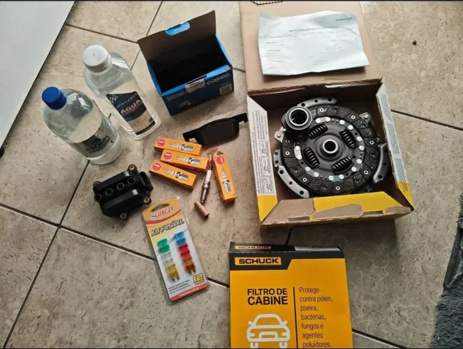 Kit embreagem Completo zero na Caixa Sandero/Logan 1.0 16V mais outras peças 