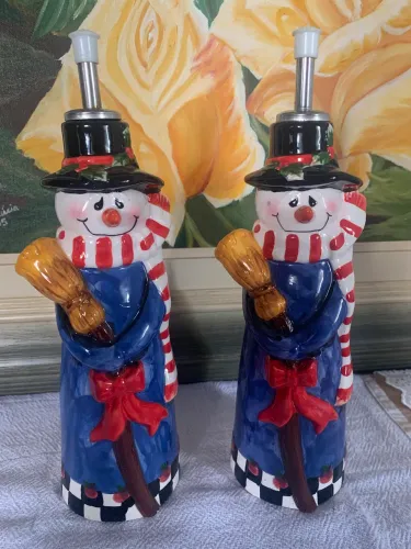 Galheteiro boneco de neve