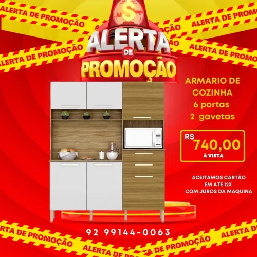 Armário de cozinha direto da fábrica em promoção