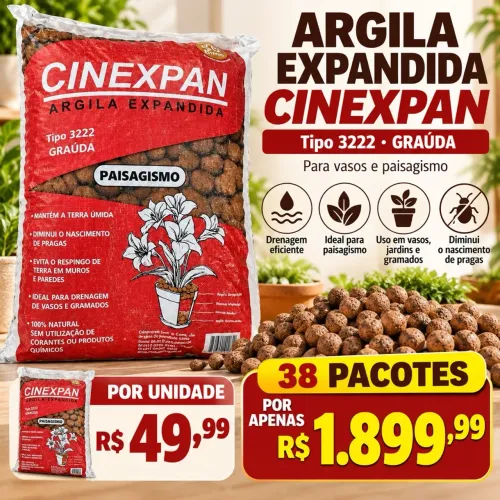 Argila Expandida 50 Litros