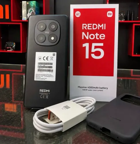 Redmi Note 15 4G NFC 256GB/08GB RAM Novo Capa Película + Entrega Grátis