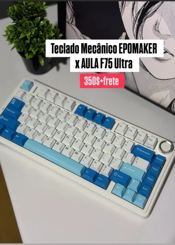 Teclado Mecânico EPOMAKER X AULA F75 Ultra 350$+frete