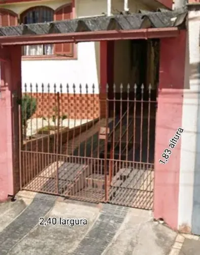 Portão de ferro redondo