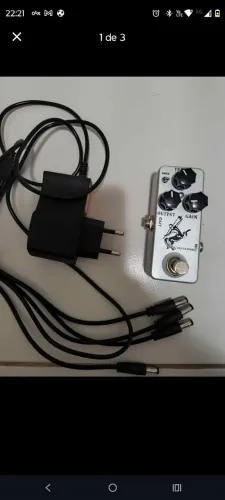 PEDAL OVER DRIVE KLON + FONTE