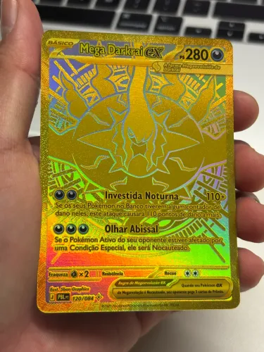 Mega Darkrai ex, carta rara de Pokémon.