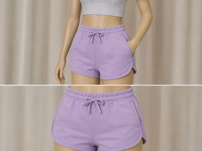 Short shein lilás