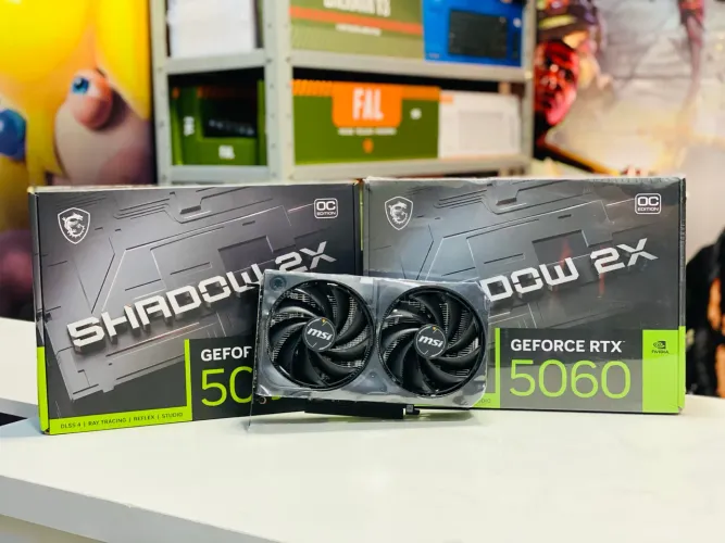 RTX 5060 8GB MSI Shadow 2X - Nova, Lacrada - Em até 18x / Loja Física