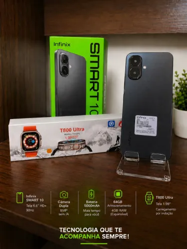 Infinix Smart 10 256GB | Excelente Desempenho | Oferta Especial