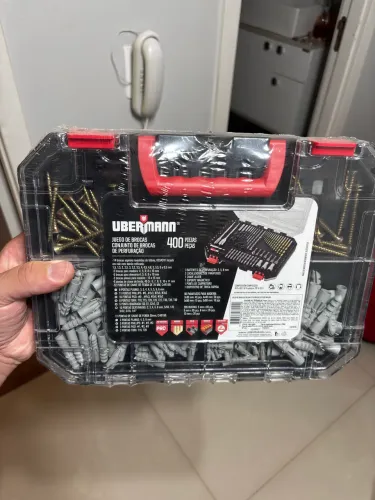 Kit de brocas e buchas parafusos