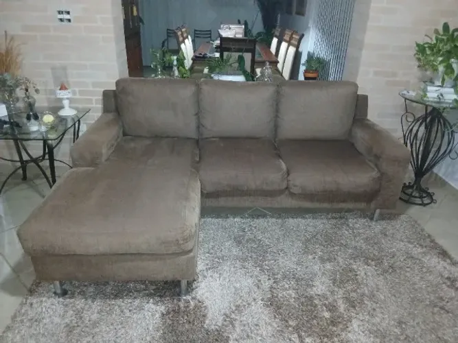 Sofa 3 lugares com chaise