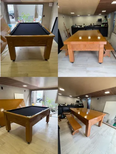 Sinuca+ mesa jantar
