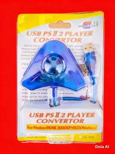 Adaptador controle ps2 usb Pc e notebook
