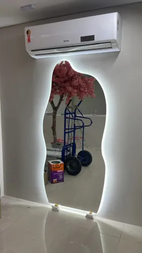 Espelho Orgânico Corpo Inteiro De Led 