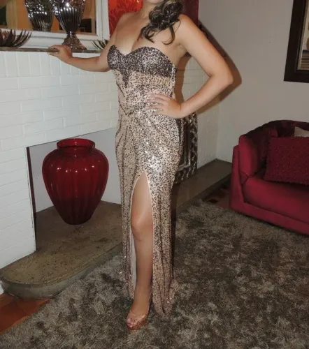 Vestido paetê usado 1 vez