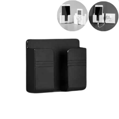 Suporte parede celular multifuncional de armazenamento para carregar e controle remoto