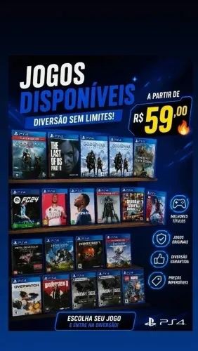 Jogos ps4 ps5 Midia física