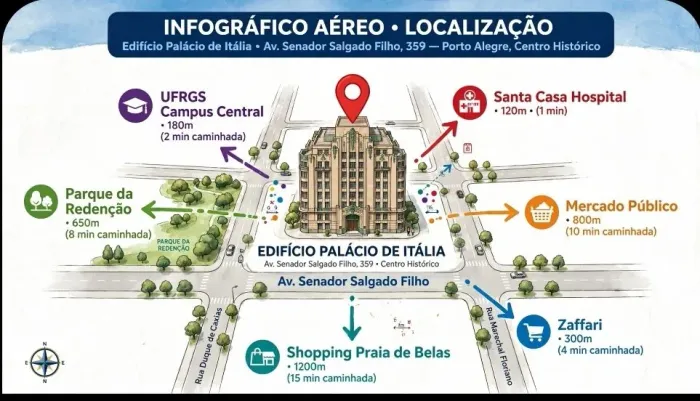 Alugue direto com proprietário - kitnet /JK mobiliada próximo a UFRGS, Santa Casa etc.