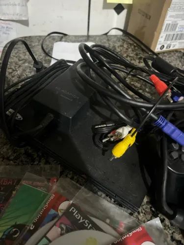 PS2 ORIGINAL FUNCIONANDO + ACESSÓRIOS