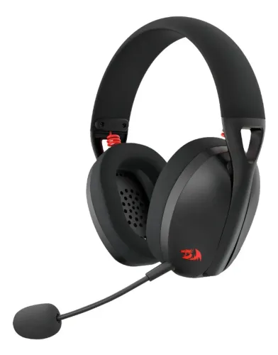 Headset Gamer Sem Fio Redragon Ire Pro H848 Preto Tri-Mode Bluetooth 2.4G Drivers 40mm