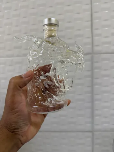 Garrafa de vidro (dragão) para whisky, Vodca ou licor