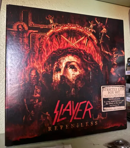 Box Slayer Repentless cd dvd pôster Lp a Picture raro importado 