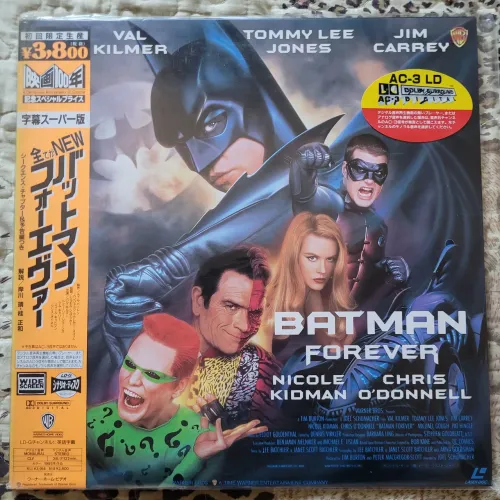 Laserdisc Batman Forever Prensagem Japonesa Rara Conservação - Laser Disc