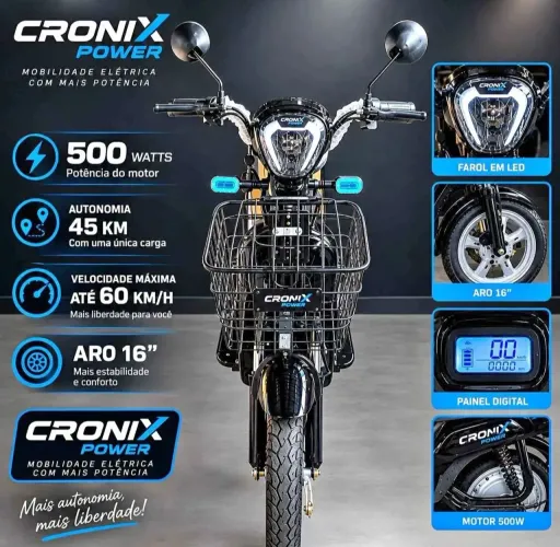 MOTO ELÉTRICA CRONIX SEMI NOVA