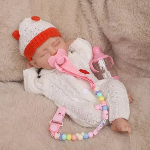 Bebê Reborn Silicone Sólido 30cm ? Realista + Enxoval | Leia Descrição