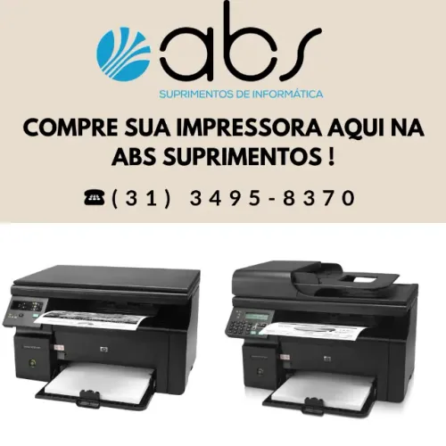 Compre sua impressora a laser aqui na Abs Suprimentos, qualidade e procedência!