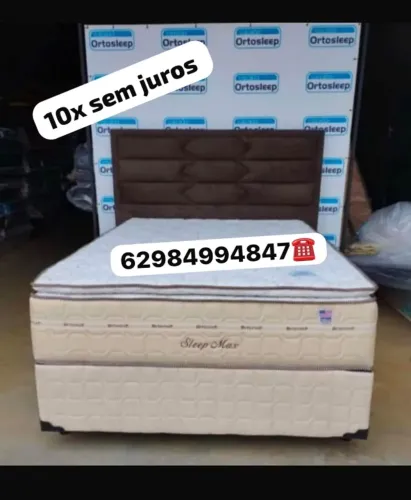 Cama casal colchão base