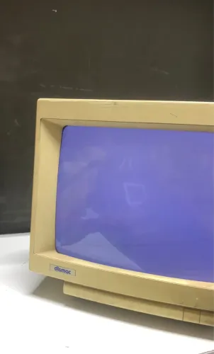 CRT VITAGE BRANCO TUBO MONITOR MONOCROMÁTICO