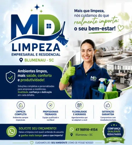Serviços de limpeza residencial e empresarial 