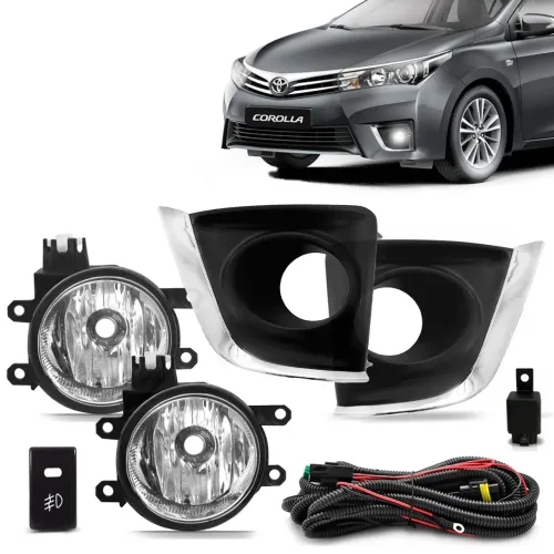 Kit farol de milha corolla 2014 a 2016