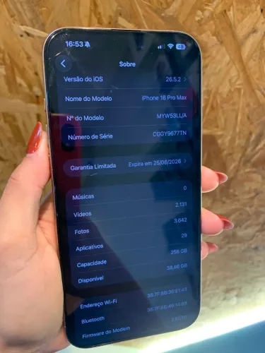 IPHONE 16 PRO MAX 256GB