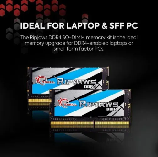 Memória RAM.SKILL Ripjaws Series 32GB 260-Pin DDR4 SO-DIMM DDR4 3200