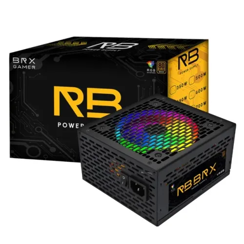 Fonte Gamer BRX Rainbow 550w - NOVA NA CAIXA (Lacrada)