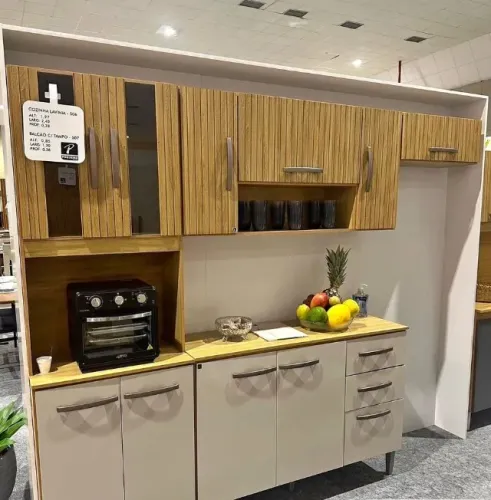 COZINHA COMPACTA LAVÍNIA - 11 PORTAS + 2 GAVETAS ? ACOMPANHA A CUBA