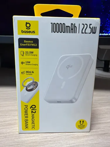 Carregador Indução Baseus Para Lacrado qi2 10000mah Enerfil FM12