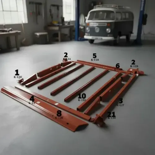 Kit Estrutura Assoalho Kombi Corujinha 57/75 Completo