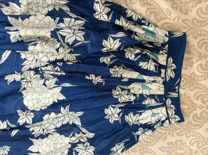 SAIA ESTAMPADA AZUL - TAM M